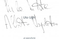 Autografo Uto Ughi con dedica